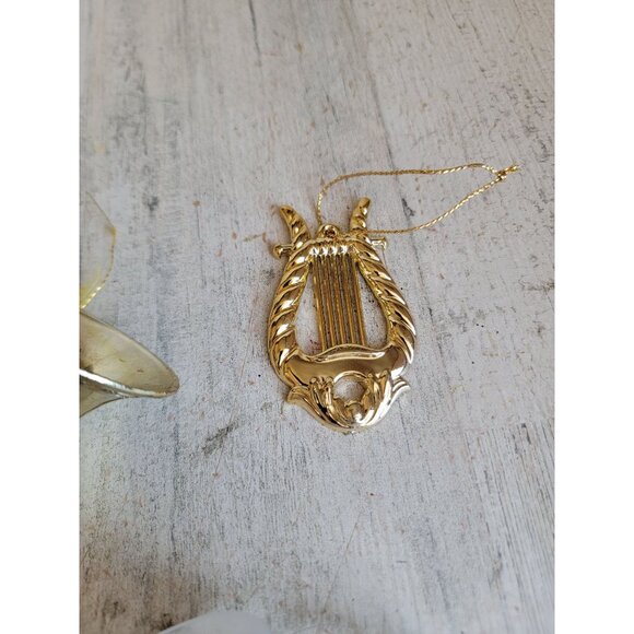 Unique Santa horn variety harp ornament Xmas set angelic - Picture 6 of 10